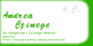 andrea czinege business card